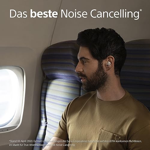 Sony WF-1000XM5 Kabellose Noise Cancelling Kopfhörer, Bluetooth, In-Ear-Kopfhörer, Mikrofon, bis zu 24 Stunden Akkulaufzeit, Schnellladefunktion, IPX4, iOS & Android kompatibel - Silber