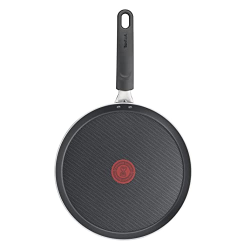 Tefal B56410 Day by Day On Crêpepfanne | 25 cm | Antihaftbeschichtung | Thermo-Signal | für alle Herdarten AUßER Induktion | Aluminium | Schwarz