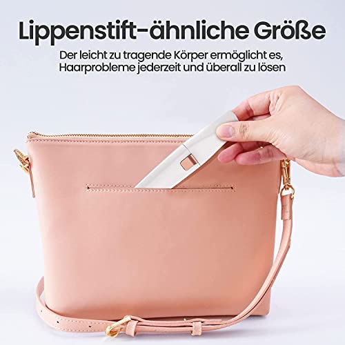 Augenbrauen Trimmer, 2 in 1 USB Augenbrauenrasierer Elektrisch und Gesichtshaarentferner für Frauen, Schmerzfreie Augenbrauen Epilierer Damen Für Körper Gesichtshaare Lippen Kinn, mit LED-Licht