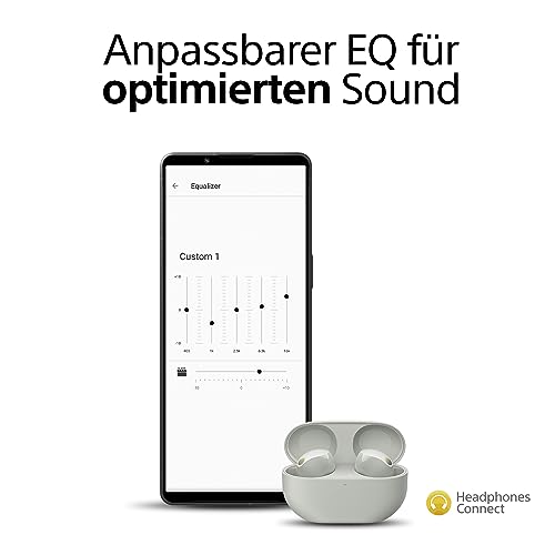 Sony WF-1000XM5 Kabellose Noise Cancelling Kopfhörer, Bluetooth, In-Ear-Kopfhörer, Mikrofon, bis zu 24 Stunden Akkulaufzeit, Schnellladefunktion, IPX4, iOS & Android kompatibel - Silber