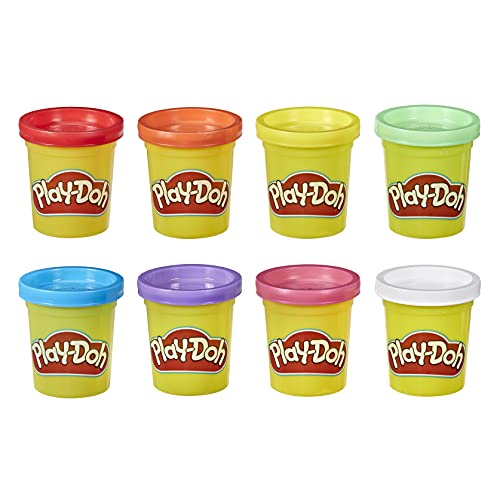 PlayDoh E5044EU4 8er Pack, Knete in Regenbogen Farben, für fantasievolles und kreatives Spielen, bunt