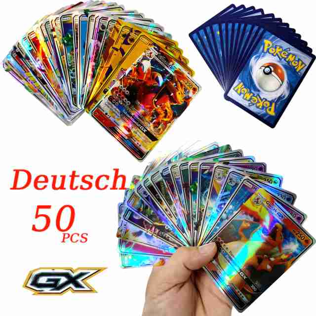 50 Stück GX Pokemon Karte auf Deutsch