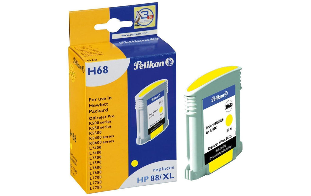 Pelikan Tinte HP Nr. 88XL (C9393AE) Yellow - WERBE-WELT.SHOP