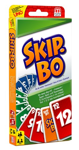 Mattel Games 52370 - Skip-Bo Kartenspiel und Familienspiel geeignet für 2 - 6 Spieler, Spiel ab 7 Jahren