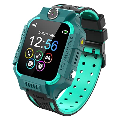 Smartwatch für Kinder, Kinderuhr Telefon mit Zwei Wege Gespräch MP3 MP4 Musik Player Kamera Rechner Rekorder Alarm Schrittzähler SOS Gaming Uhr für 3-15 Jahre Jungen Mädchen Geburtstagsgeschenke