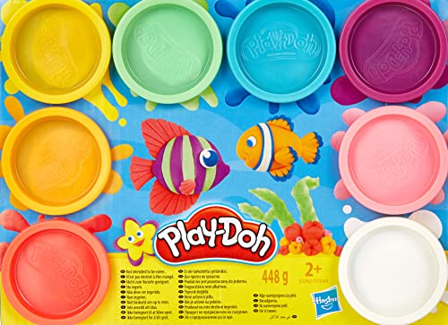 PlayDoh E5044EU4 8er Pack, Knete in Regenbogen Farben, für fantasievolles und kreatives Spielen, bunt