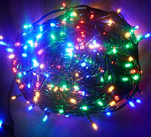 YASENN 300Led 30M Lichterketten mit 8 Beleuchtungsmodi, Niederspannungs-Lichterketten für Weihnachtsbaumpartys im Innen- und Außenbereich, Hochzeit, Garten, Weihnachtsdekoration (Mehrfarbig)