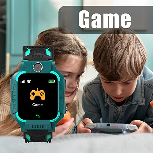 Smartwatch für Kinder, Kinderuhr Telefon mit Zwei Wege Gespräch MP3 MP4 Musik Player Kamera Rechner Rekorder Alarm Schrittzähler SOS Gaming Uhr für 3-15 Jahre Jungen Mädchen Geburtstagsgeschenke