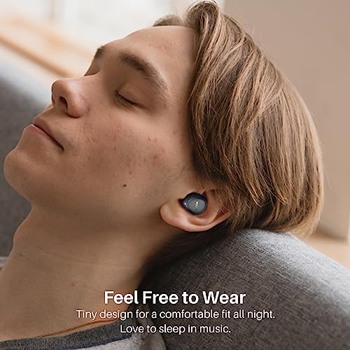 TOZO A1 Mini Bluetooth Kopfhörer, Kabellos Bluetooth 5.3, Leichte Drahtlose In-Ear Eingebautes Mic, Zu Tragen Ohrhörer (Kompatibel für kleine Ohren), Schwarz