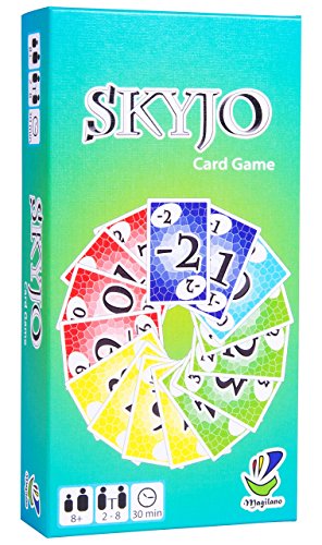 Magilano SKYJO, unterhaltsame Kartenspiel für Jung und Alt spaßige und amüsante Spieleabende im Freundes- und Familienkreis.