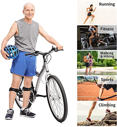 CAMBIVO 2 x Patella Kniebandage, Patellasehnenbandage, Verstellbare Bandage Knie für Damen und Männer beim Sport, Wandern, Fitness, Baseball, Volleyball