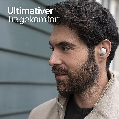 Sony WF-1000XM5 Kabellose Noise Cancelling Kopfhörer, Bluetooth, In-Ear-Kopfhörer, Mikrofon, bis zu 24 Stunden Akkulaufzeit, Schnellladefunktion, IPX4, iOS & Android kompatibel - Silber