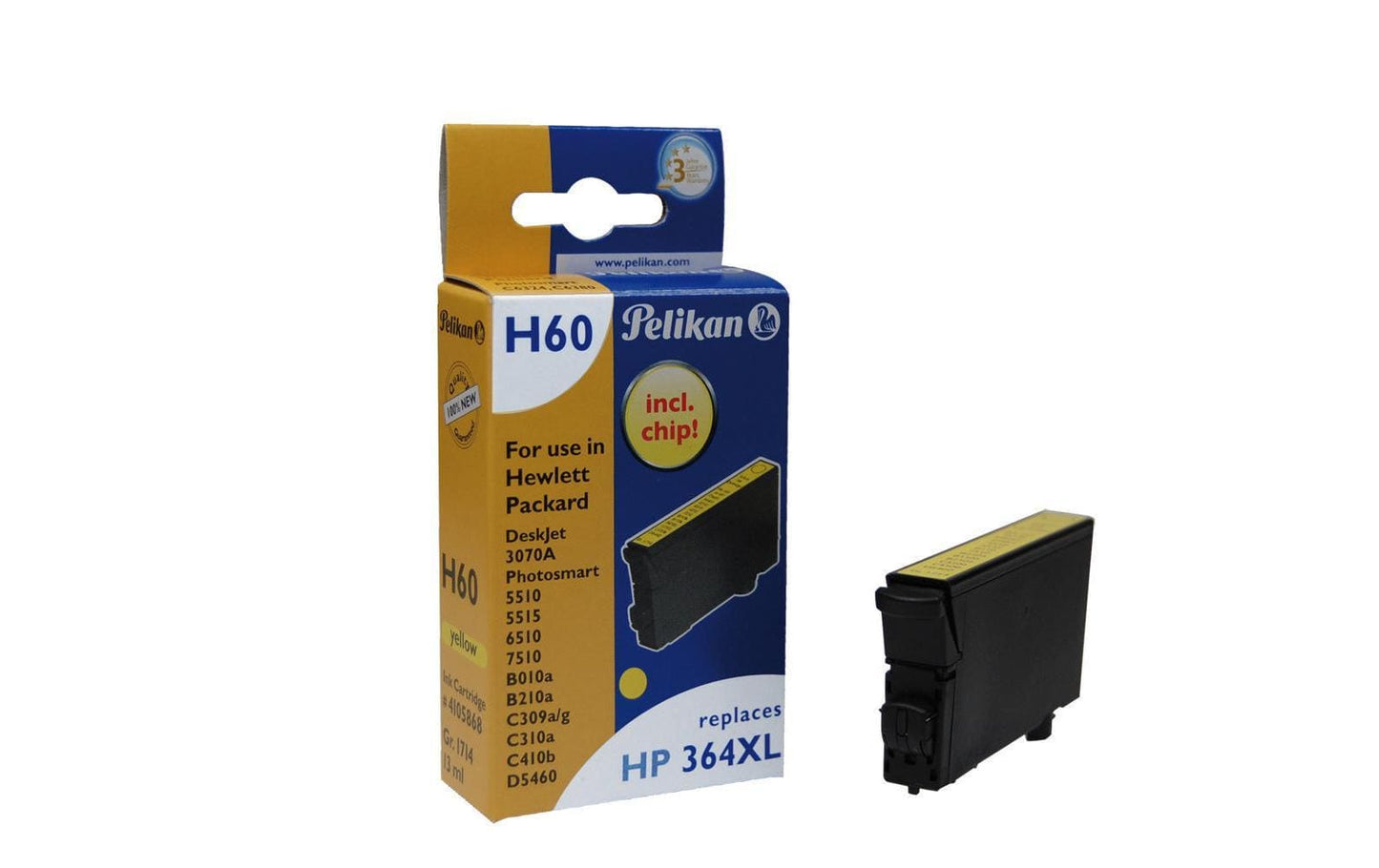 Pelikan Tinte HP Nr. 364XL (CB325EE) Yellow - WERBE-WELT.SHOP