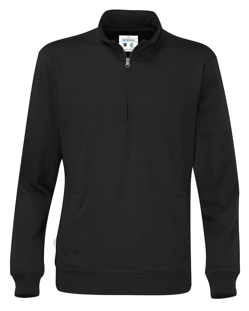 Cottover Unisex Sweatshirt half Zip - WERBE-WELT.SHOP