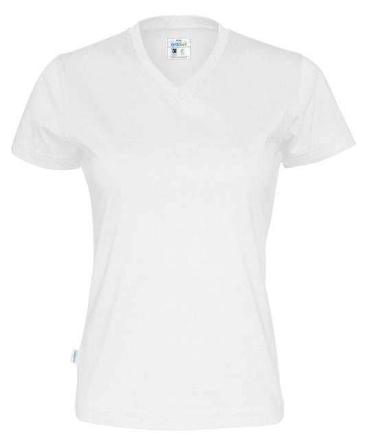 Cottover Damen T-Shirt mit V-Kragen, aus Fairtrade Baumwolle - WERBE-WELT.SHOP