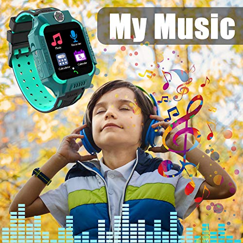 Smartwatch für Kinder, Kinderuhr Telefon mit Zwei Wege Gespräch MP3 MP4 Musik Player Kamera Rechner Rekorder Alarm Schrittzähler SOS Gaming Uhr für 3-15 Jahre Jungen Mädchen Geburtstagsgeschenke