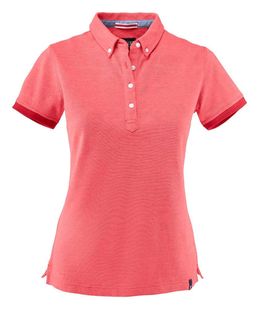 Larkford- Pique Shirt mit Button-Down-Kragen für Damen - WERBE-WELT.SHOP