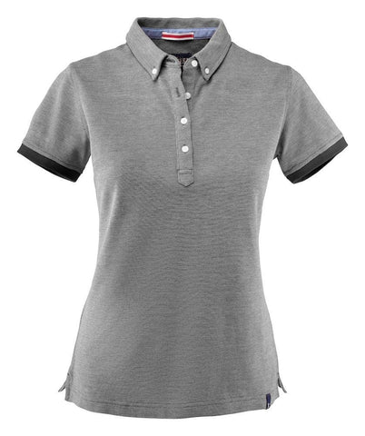Larkford- Pique Shirt mit Button-Down-Kragen für Damen - WERBE-WELT.SHOP