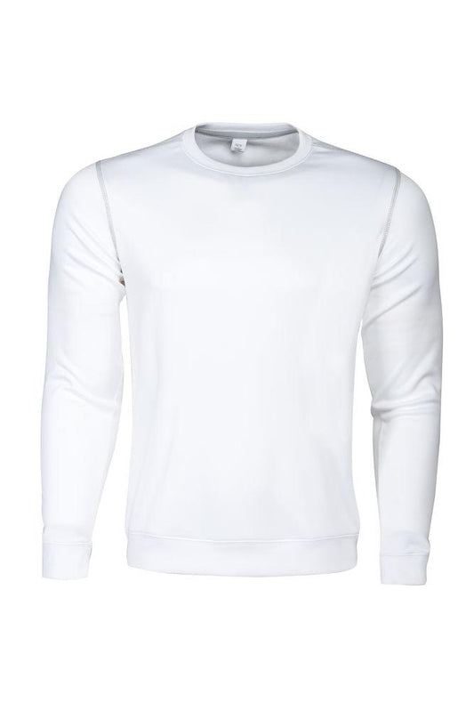 Marathon- Herren Sweatshirt mit farblich abgesetzten Flatlock-Nähten an Schulter - WERBE-WELT.SHOP