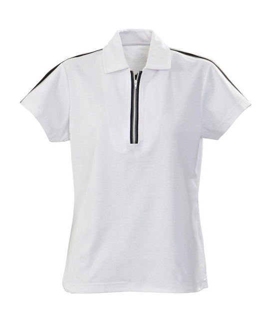 Hurdles-Damen-Funktions-Poloshirt mit Reißverschluss - WERBE-WELT.SHOP