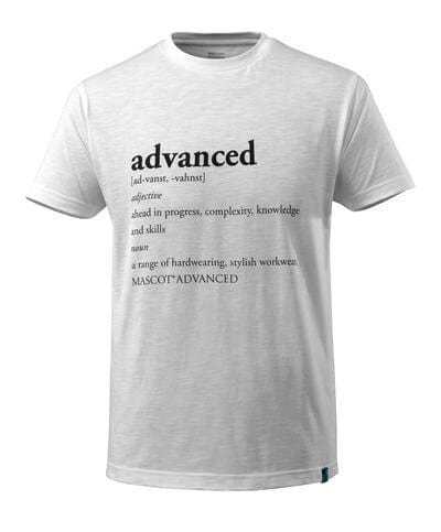 T-Shirt mit ADVANCED-Text - WERBE-WELT.SHOP