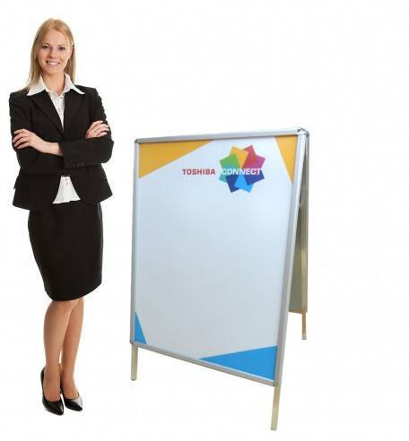 Alu Kundenstopper A-Board für die Aussenwerbung - WERBE-WELT.SHOP