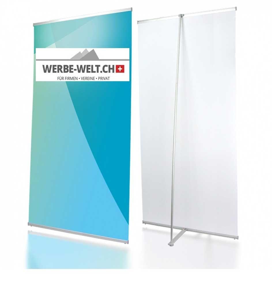 Roll-Up Premium 85x200cm mit Klemmsystem, inkl. Druck - WERBE-WELT.SHOP