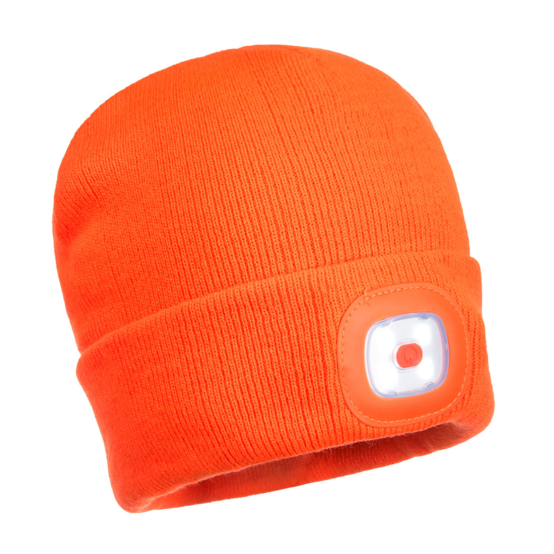 Beanie mit wiederaufladbaren LED - Leuchten vorn und hinten