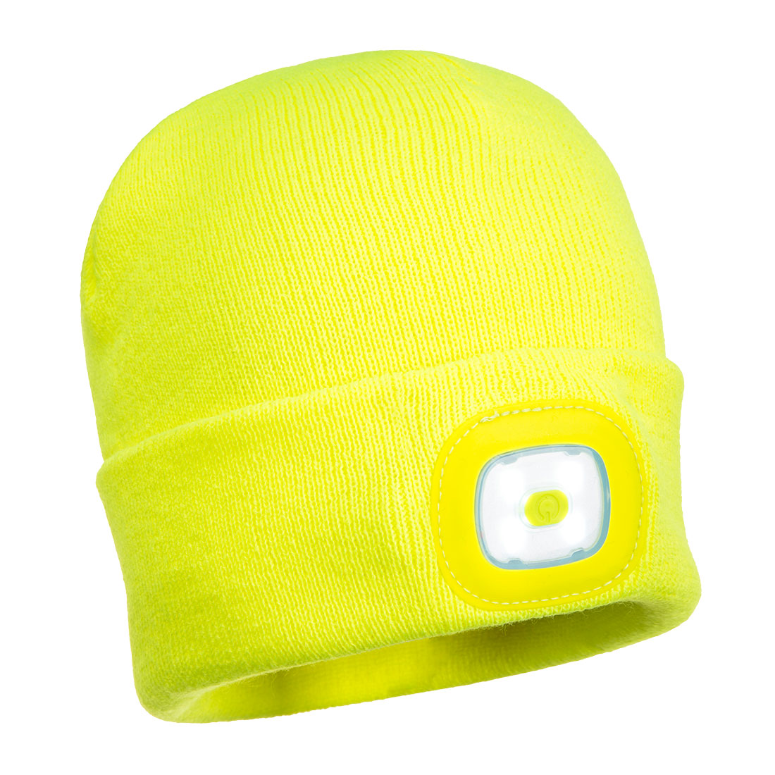 Beanie mit wiederaufladbaren LED - Leuchten vorn und hinten