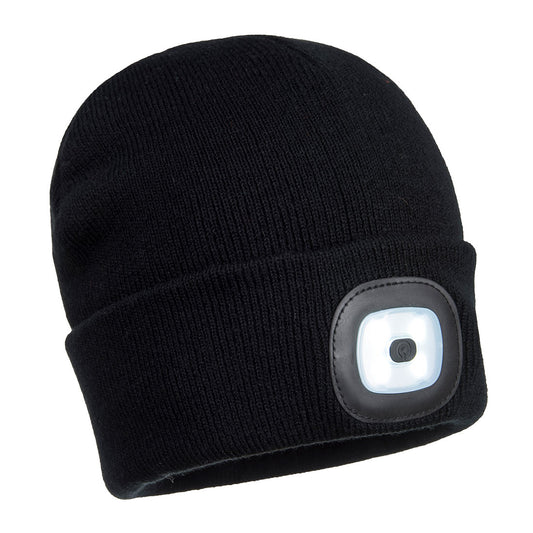 BEANIE MIT USB WIEDERAUFLADBAREN LED LEUCHTEN