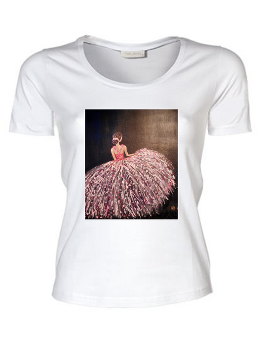 Ballerina - Stretch-T-Shirt für Damen - Damen T-Shirt bedrucken