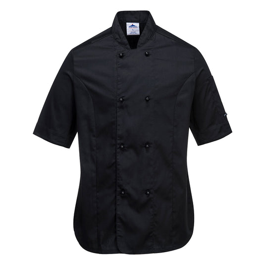 Rachel Damen Chefs Jacke kurzarm