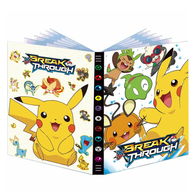 Cartoon 9 Pocket 432 Karten Pokemon Album Buch Anime Kartenspiel Pokémon Karten Sammlung Halter Binder Ordner Top Spielzeug Geschenk für Kinder