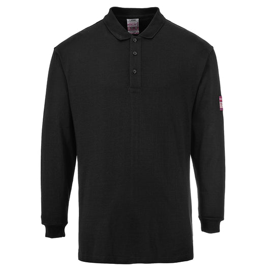 Flammhemmendes, antistatisches Langarm Poloshirt
