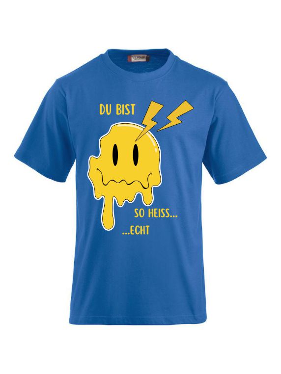 Funshirts bedrucken mit Spruch - Du bist so heiss