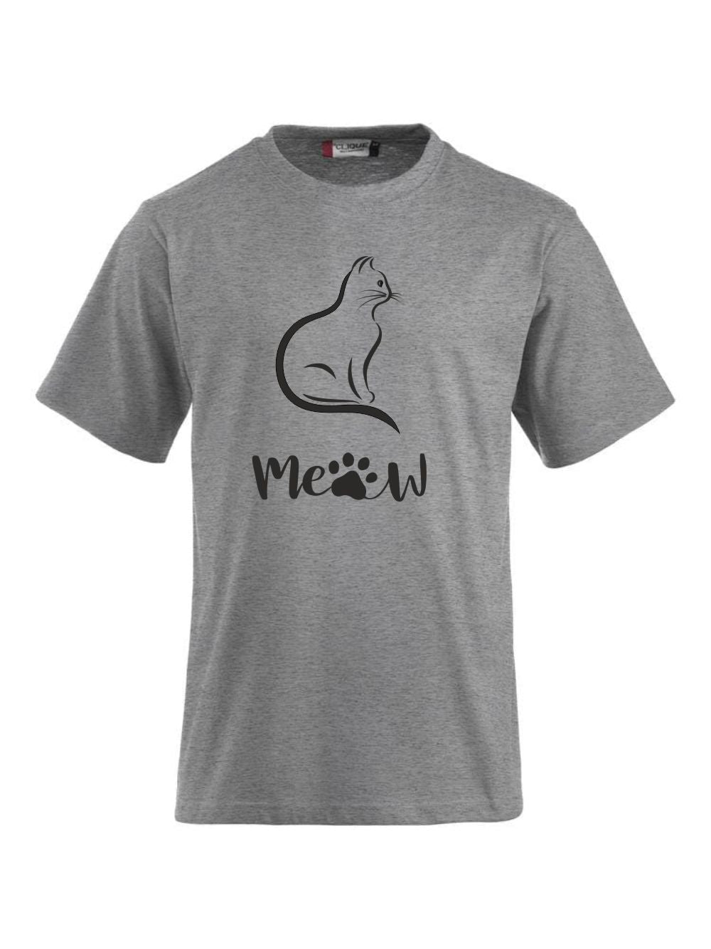 T-Shirt bedrucken mit Spruch - Katze-Meow CLIQUE CLASSIC-T-Shirt für Damen und Herren    -- T-Shirt aus feinster gekämmter und vorgeschrumpfter Baumwolle