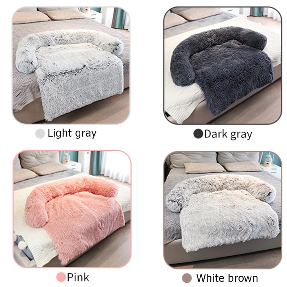 Removable Plush Pet Dog Bed Sofa for Large Dogs House Mat Kennel Winter Warm Cat Bed Pad Washable Dog Cushion Blanket Sofa Cover - WERBE-WELT.SHOP