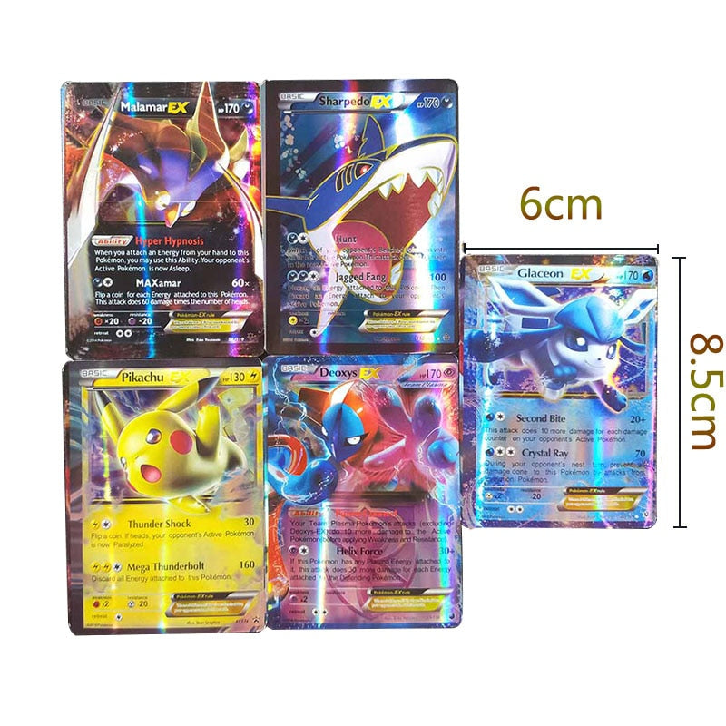 200-Stück Pokemon-Karte GX-EX-VMAX-MEGA Booster-Box Englisches Spiel Battle Trading Collection Glänzende Karte Meistverkauftes Kinderspielzeug Geschenk