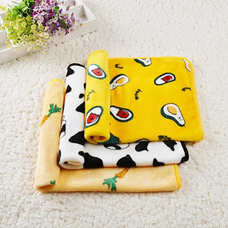 Soft flannel pet dog blanket cartoon print cat and dog bed sheet warm and comfortable pet blanket universal warm pet supplies - WERBE-WELT.SHOP