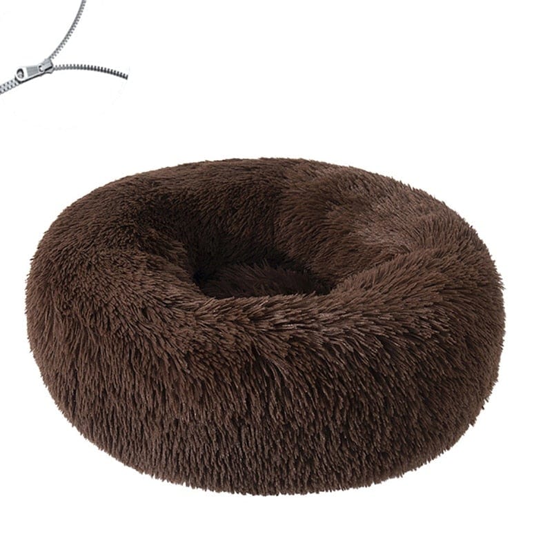 Round Dog Bed Cushion Soft Plush Cat Beds for Dog Cat Winter Warm Sleeping Pet Kennel Removable Dog Sofa Mat Large Dogs House - WERBE-WELT.SHOP