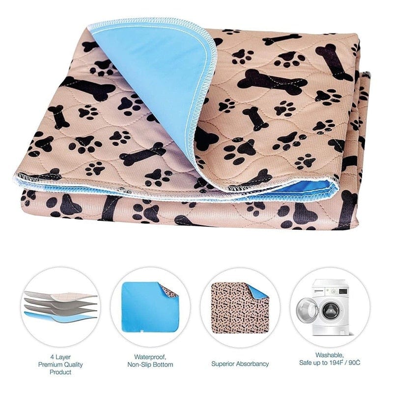 Dropshipping Waterproof Reusable Dog Bed Mats Dog Urine Pad Puppy Pee Fast Absorbing Pad Rug for Pet Sleep Soft Carpet Blanket - WERBE-WELT.SHOP