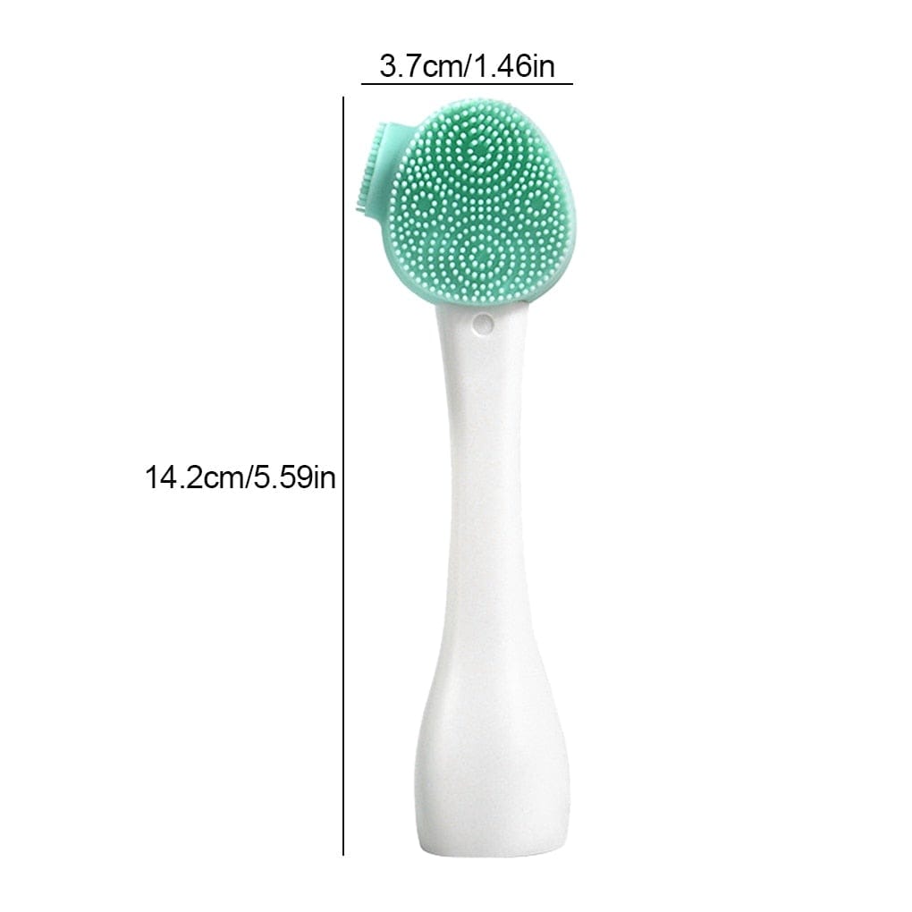 Double Side Silicone Facial Cleanser Brush Soft Hair Face Massage Washing Brush Blackhead Remover Portable Skin Care Tool - WERBE-WELT.SHOP