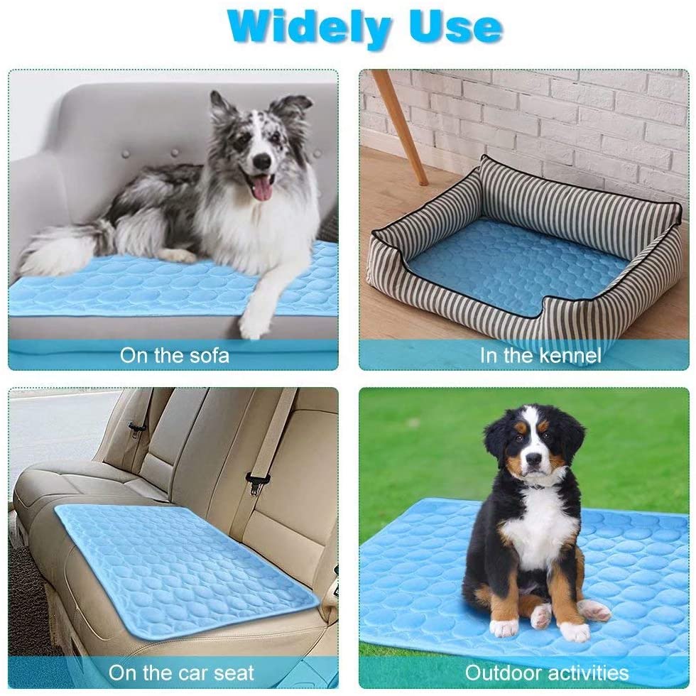Washable Summer Cooling Mat for Dogs Cats Kennel Mat Breathable Pet Crate Pad Cusion Sleep Mat Pet Self Cooling Mat - WERBE-WELT.SHOP
