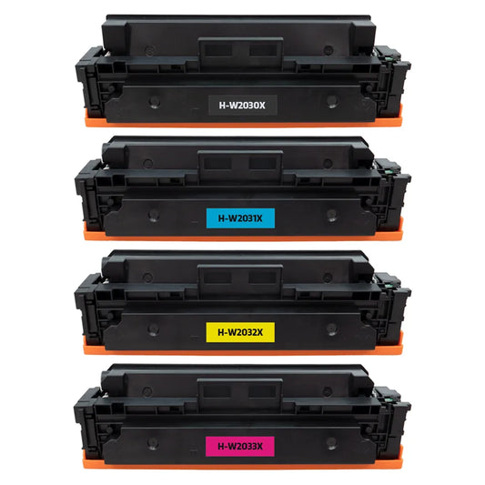 HP DC Toner W2033X/415X (With chip) alle 4 Farben