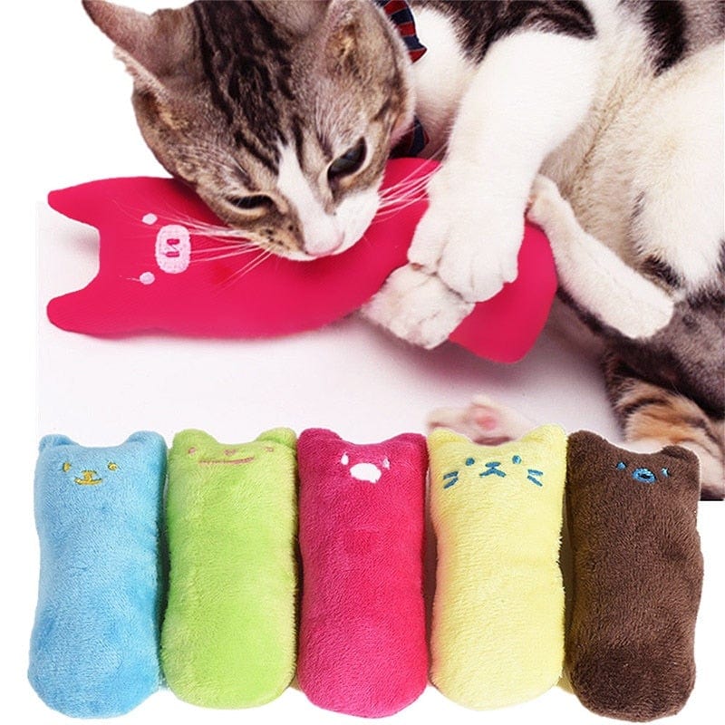 Spielzeug für Ihre Katze oder Kater - jagen - Krallen wetzen - Plüsch Spielzeug - WERBE-WELT.SHOP