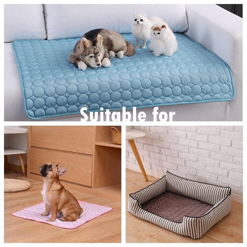 Dog Mat Cooling Summer Pad Mat For Dogs Cat Blanket Sofa Breathable Pet Dog Bed Summer Washable For Small Medium Large Dogs Car - WERBE-WELT.SHOP