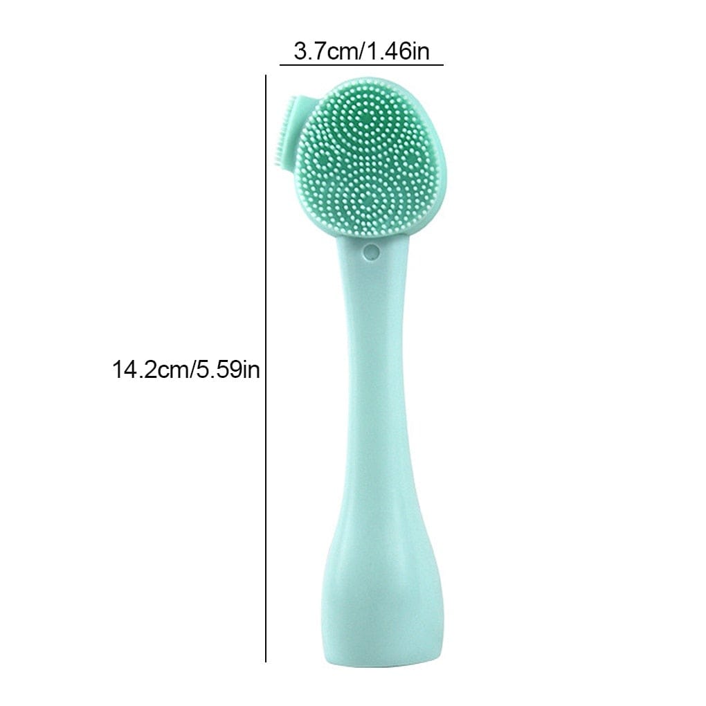 Double Side Silicone Facial Cleanser Brush Soft Hair Face Massage Washing Brush Blackhead Remover Portable Skin Care Tool - WERBE-WELT.SHOP