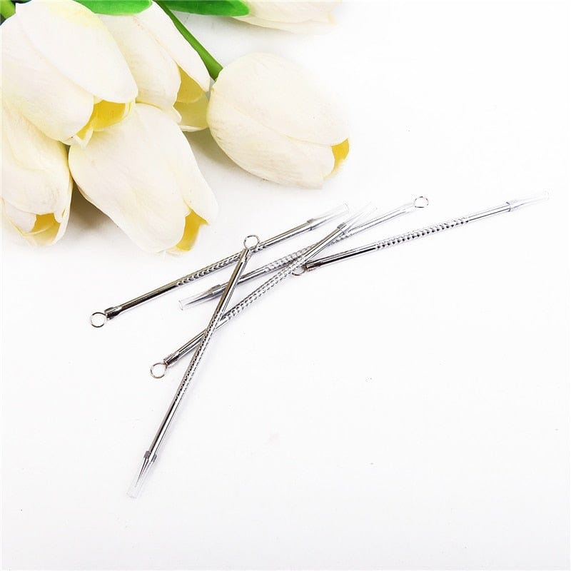 Hot Stainless Steel Blackhead Comedone Acne Blemish Extractor Remover Face Skin Care Pore Cleaner Needles Remove Tools - WERBE-WELT.SHOP