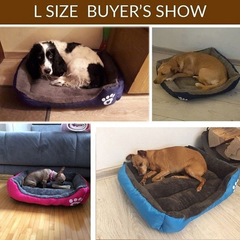 TLNY 19Colors Large Pet Cat Dog Bed Warm Cozy Dog House Soft Fleece Nest Dog Baskets Mat Waterproof Kennel Chew Proof Dog Bed - WERBE-WELT.SHOP