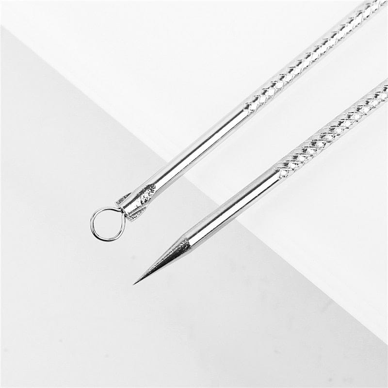 Hot Stainless Steel Blackhead Comedone Acne Blemish Extractor Remover Face Skin Care Pore Cleaner Needles Remove Tools - WERBE-WELT.SHOP